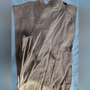 Wrangler Men's 32x34 Cargo Pants in Charcoal Gray